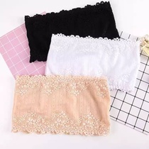 Lace bandeau strapless anti-naked chest top Female student bottoming chest underwear sexy chest tight summer