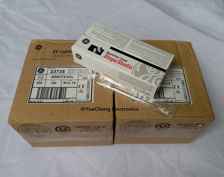 GE General FDF 120V 500W 320K Q500T3 4CL color light box lamp tube