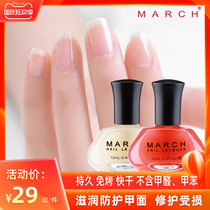 march plus calcium armor oil seal layer nail nutrient solution nail art transparent naked pink colorless avocado bottom Oil