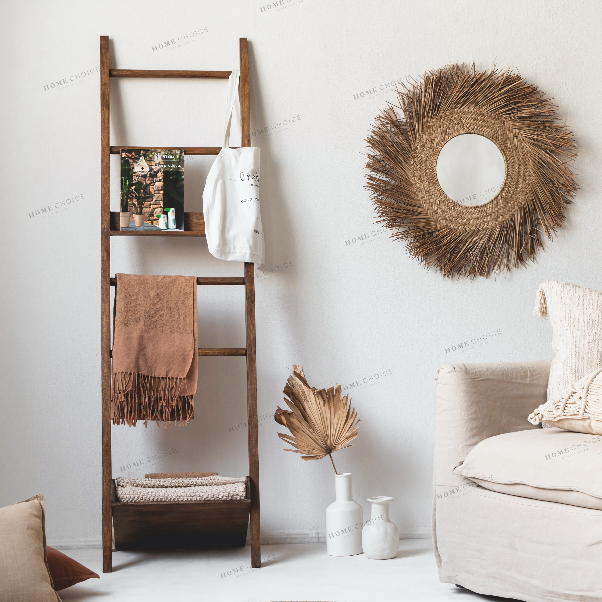 Moisturizer home ins Nordic Ladder Racks bedrooms Mind solid wood shelves Decorative Wooden Ladders PHOTO CLOTHING HAT RACK