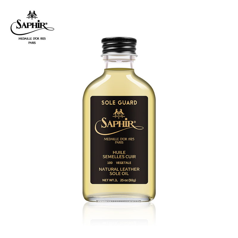 Saphir Black Gold Sole Guard Imported Leather Sole Care and Maintenance Oil Waterproof Protection for Leather Soles