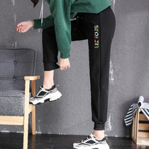 Gafu thickened sports pants woman outside wearing winter Harlan loose winter clothing bunches pants for spring and autumn clothing for casual pants