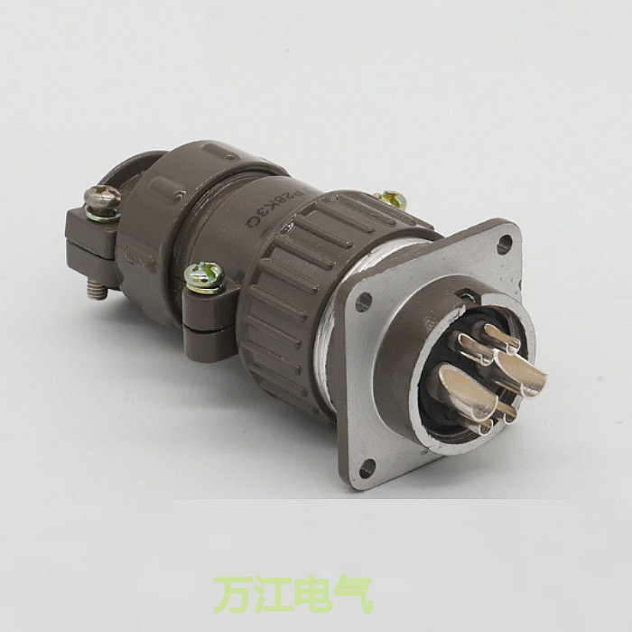 P28 6-core aviation plug connector P28K3Q P28J3A formal installation P28J3Q P28K3A reverse installation