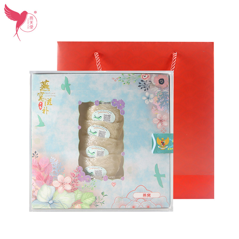 Swallow Angels Indonesia Imported Oatmeal Pregnant Woman Nourishment Tonic Gold Silk Swallow 30 grams of gift box dress