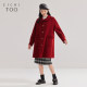 Bow mid-length double-sided woolen coat Aijutu