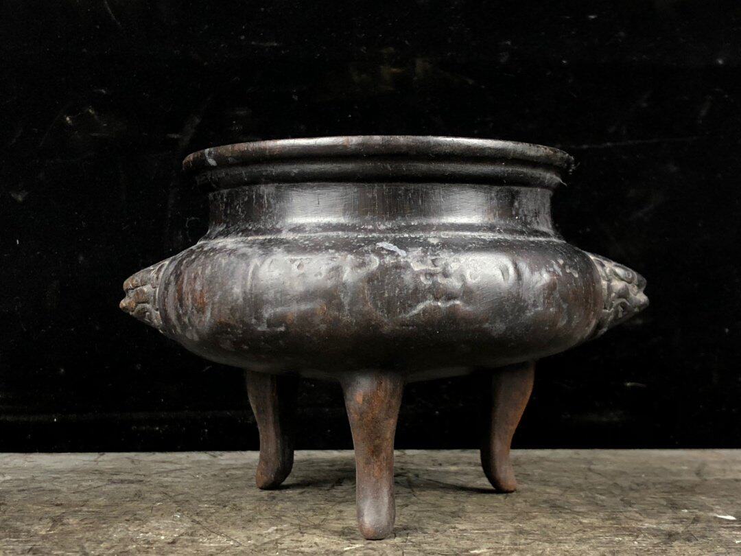 Ancient Play Miscellaneous Collection of Bamboo Sculpture Collection of Treasured Bamboo Carvings Tripods of Beastwood Aroma Furnace