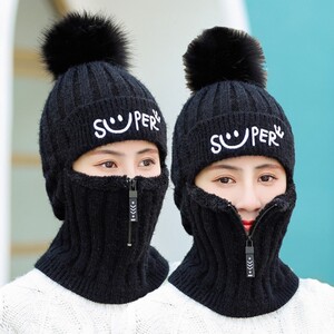 【围巾+帽子】秋冬季骑行加绒加厚防寒