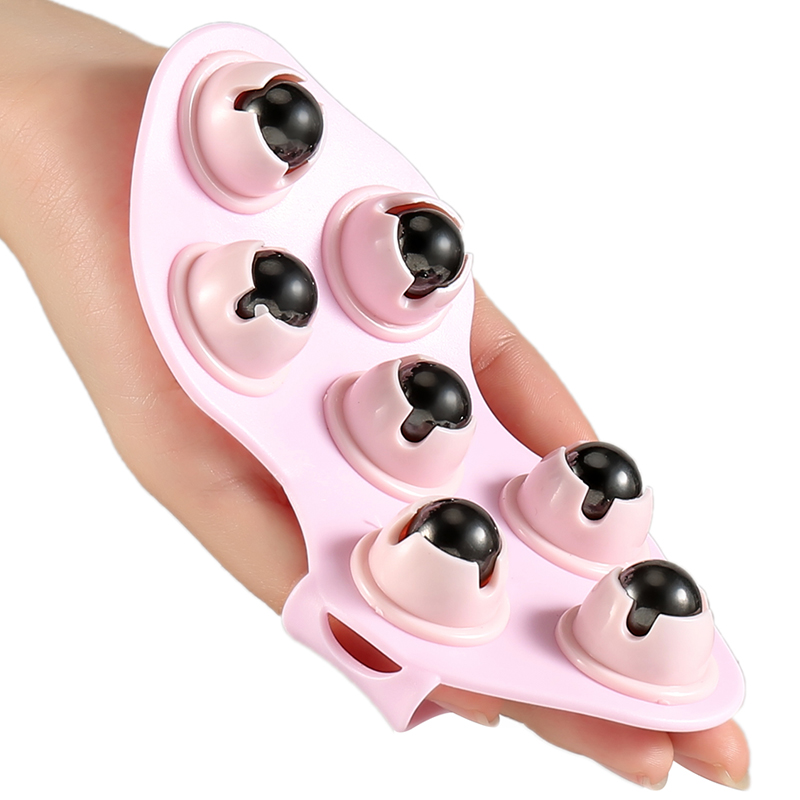Seven-bead Massage Handle Handle Left Roller Left Link Brush Cervical Belly Ball Ball
