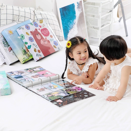 Вместительный и большой фотоальбом, книга роста, отрывной лист, 6 дюймовый, 7 дюймов