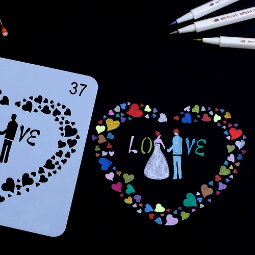 Попадная плата рисования DIY Аксессуары аксессуары тема тема Кружевая живопись инструмент для картины модель печати печати