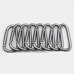 5Pcs/Lot D-Type Aluminum Alloy Carabiner Buckle Camping Equi