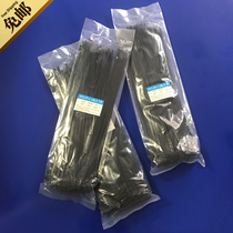 Foreign trade pack black National Standard 5 * 300mm width 4 8mm foot 100 nylon plastic strapping color hair Black