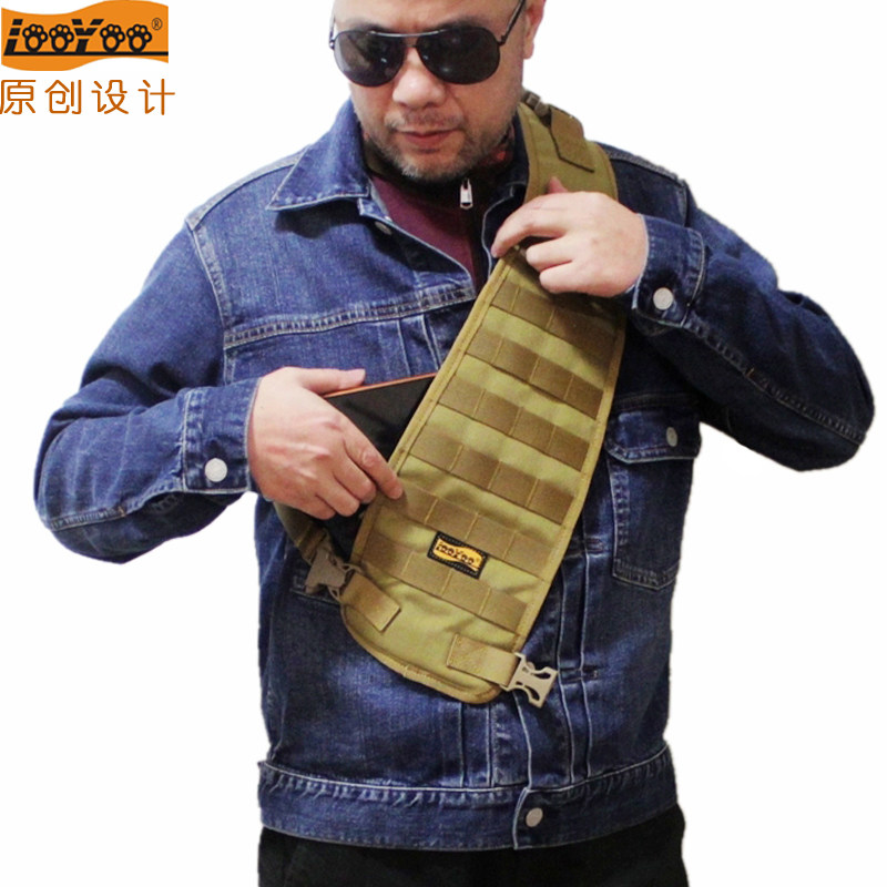 Road Tours A6 Combinable Accessories Bag Multifunction Shoulder Strap Bag Chest Bag Chest Belt Road Subriding Bag 1050D Nylon