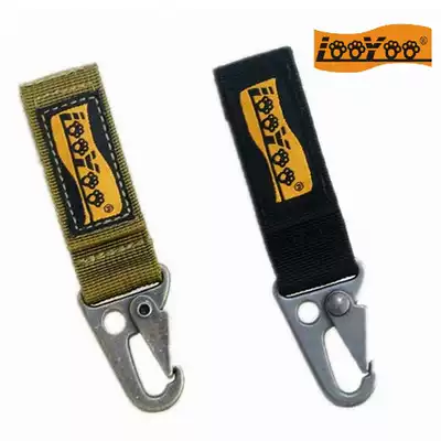 Road Tour C6 premium outdoor bag metal nylon MOLLE adhesive hook key buckle military fan accessories