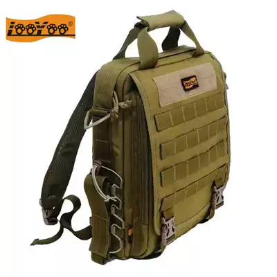 Luyou A49 military gauge nylon outdoor multifunctional men and women shoulder shoulder vertical notebook computer backpack 14