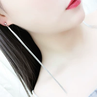 新薇 Металлическая цепь, серьги, клипсы, европейский стиль, без проколов ушей