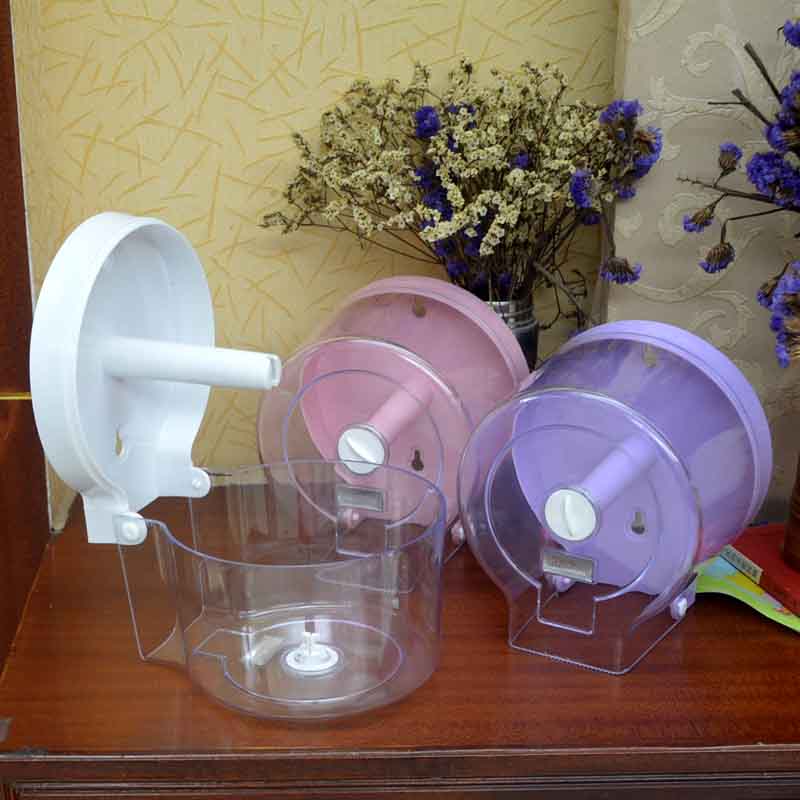 Adhesive nail wall-mounted tissue holder Waterproof plastic transparent powder room roll toilet paper holder Toilet paper box quantity