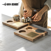 MHW-3BOMBER bomber Walnut workbench Coffee machine handle filling platform Powder hammer storage board