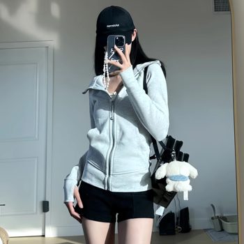 Daily outdoor sports slimming cardigan sweatshirt