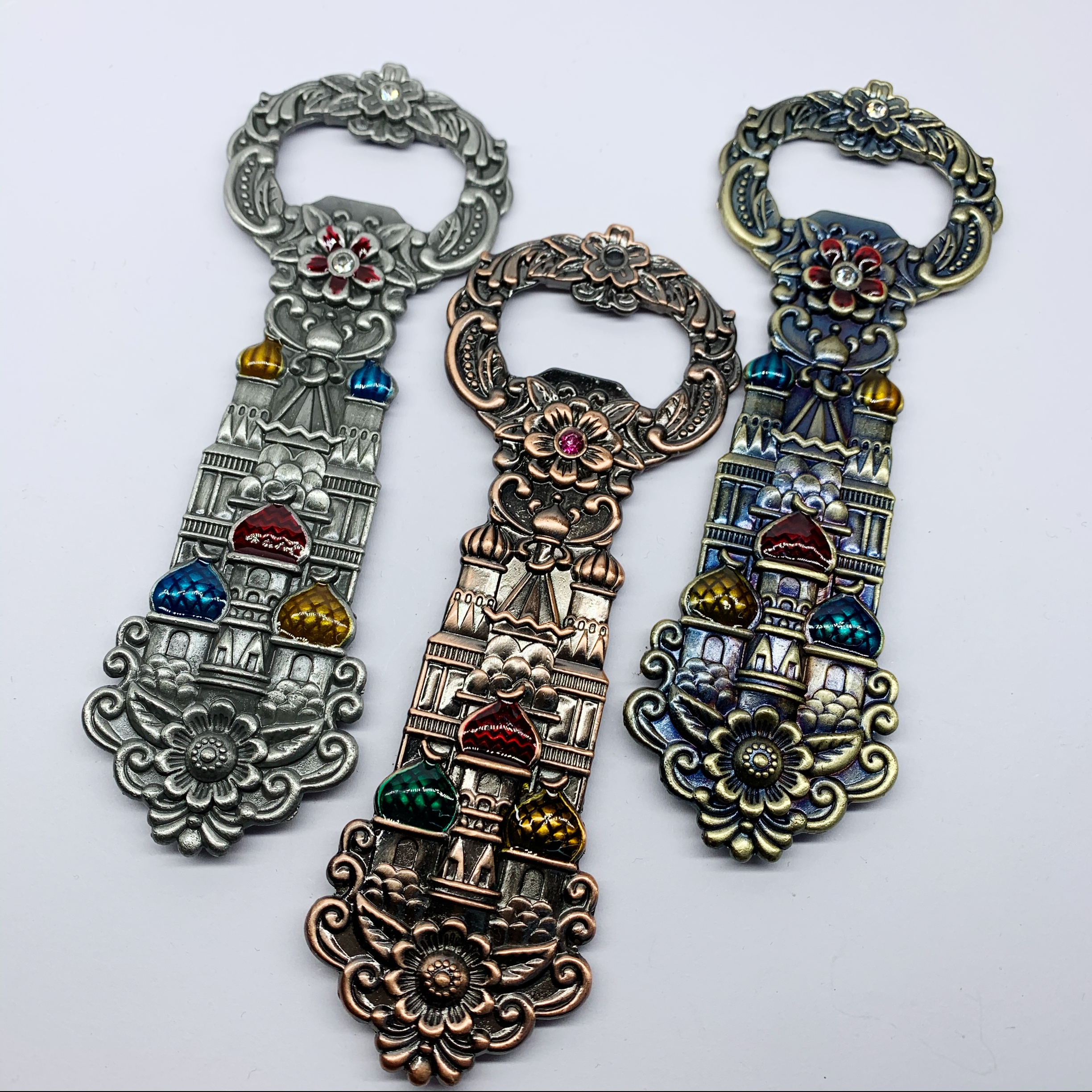 Russian home bottle opener Opener Beer Sentiment Bifacial Fine Castle Pence Ciqing Red Antique Gift Remembrance