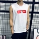 Áo vest nam mùa hè rộng rãi cotton thể thao áo len XL không tay quây áo thun xu hướng áo thể dục - Áo vest cotton vest nam trung niên