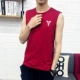 Áo vest nam mùa hè rộng rãi cotton thể thao áo len XL không tay quây áo thun xu hướng áo thể dục - Áo vest cotton vest nam trung niên