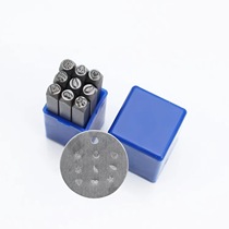 9-piece set of 3 mm winged angel series steel seal gold and silver jewelry hand-engraving tool flower chisel steel seal
