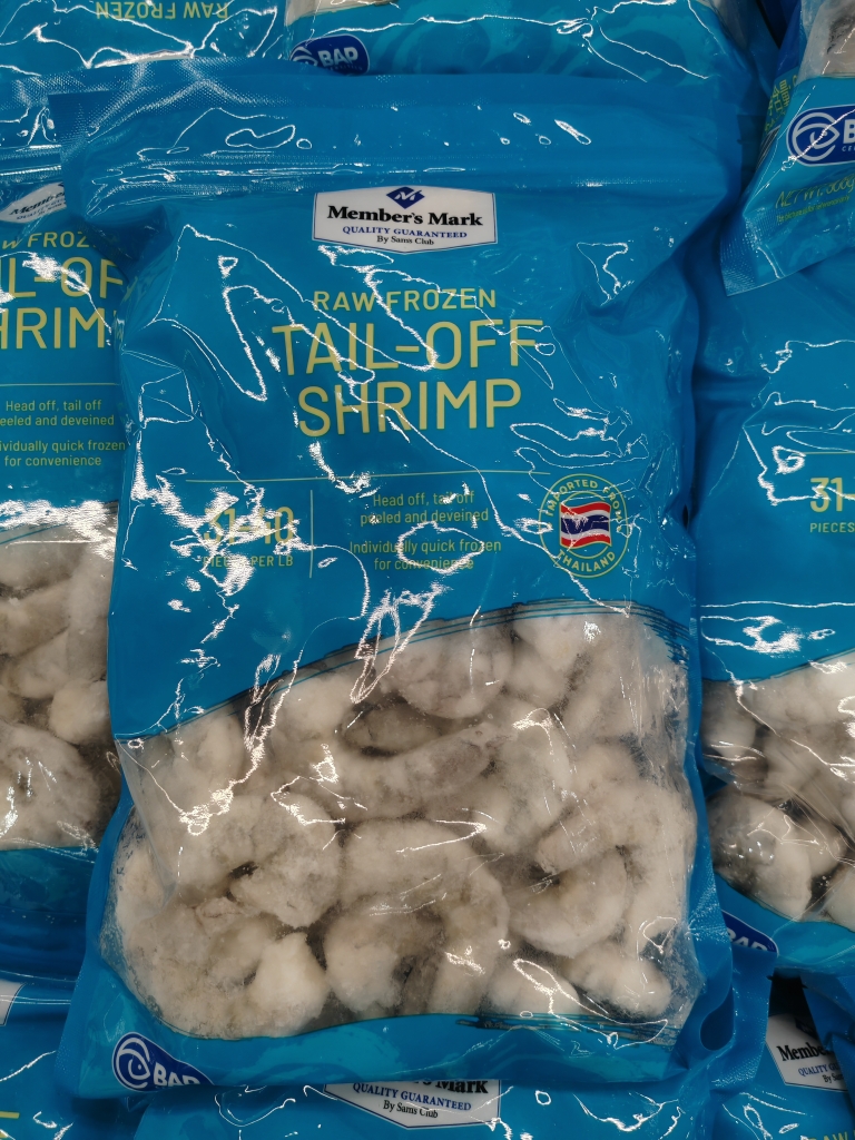 (Fresh) Sam Thai Raw Frozen Shrimp Kernel 908g Balance 60-80 Only Old and New Packaging With-Taobao