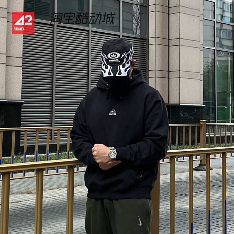 42 Sportsman Nike Acg Embroidered Retro Outdoor Warm Fleece Casual Hooded Sweatshirt Dh3088-013