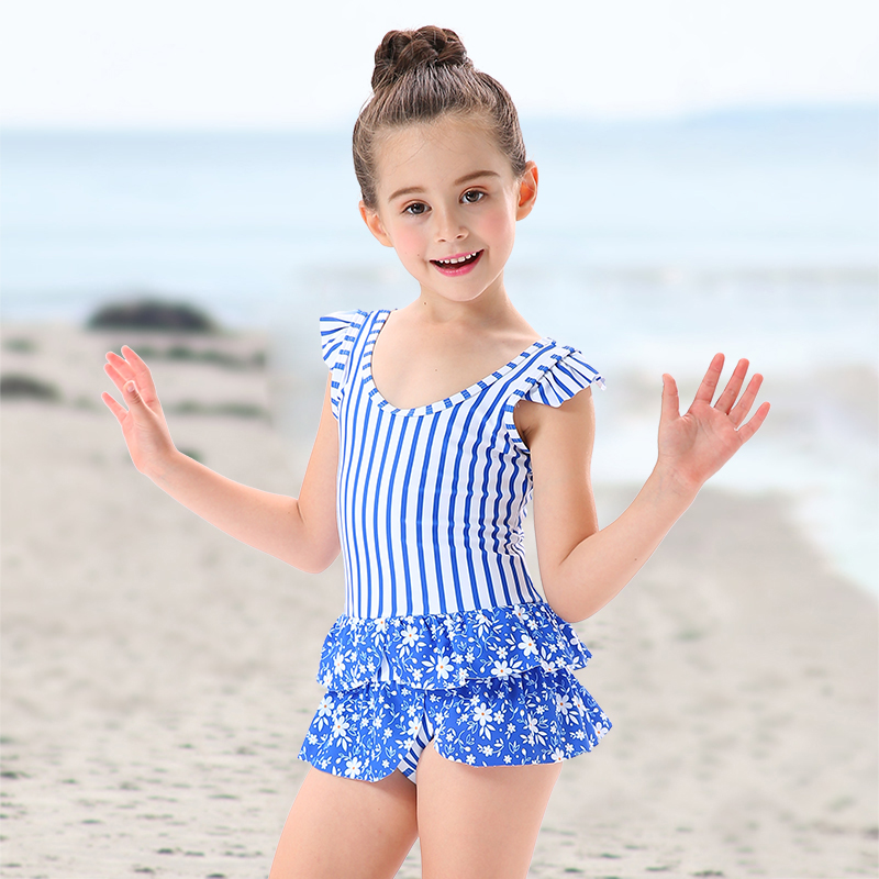 Children's swimsuit, girl princess, baby baby 1-8 years old, foreign swimsuit baby girl skirt swimsuit