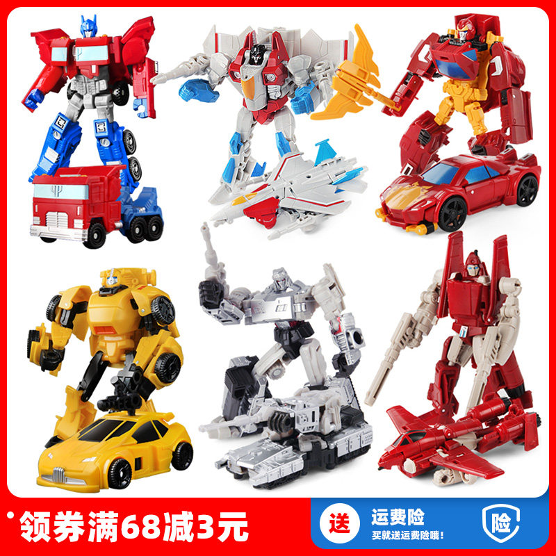 Bombardier deformation toy King Kong Mini car Bumblebee robot Megatron Starscream Commander level