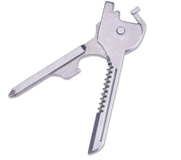 Six-in-one multi-function knife Key knife Screwdriver Portable EDC tools Outdoor equipment Bottle opener combination tools