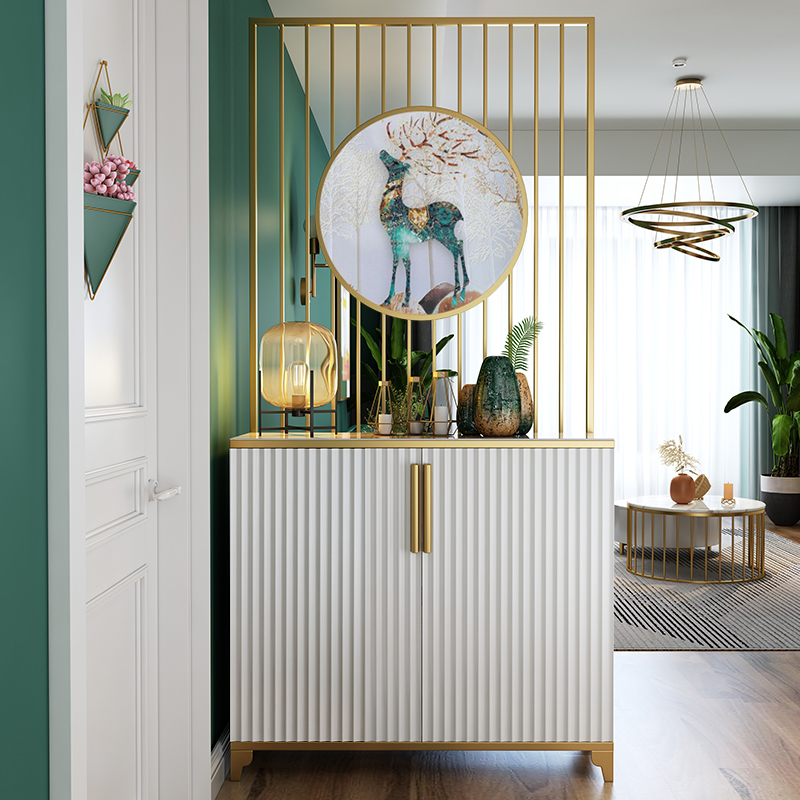 Light and luxurious wind screen cabinet Entry into the door GENGUAN CABINET MODERN MINIMALIST ROOM CABINET DECORATE LIVING-ROOM CUBICLE CABINET SHOES CABINET
