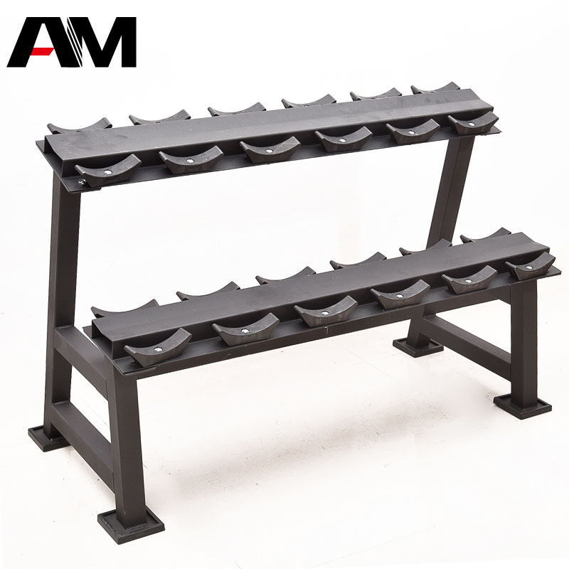 Two Floors Six Pairs Dumbbells Privately Taught Fitness Small Instruments Round Head Dumbbells Six-Paid Dumbbells Shelf