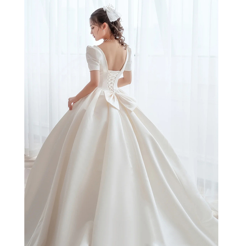 Wedding dress for pregnant, suitable for teen, open shoulders, plus size, lace dress Wedding dress for pregnant, suitable for teen, open shoulders, plus size, lace dress