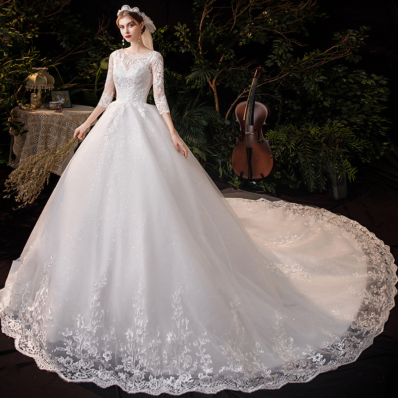 Wedding dress for pregnant, french style, suitable for teen, fitted, plus size Wedding dress for pregnant, french style, suitable for teen, fitted, plus size