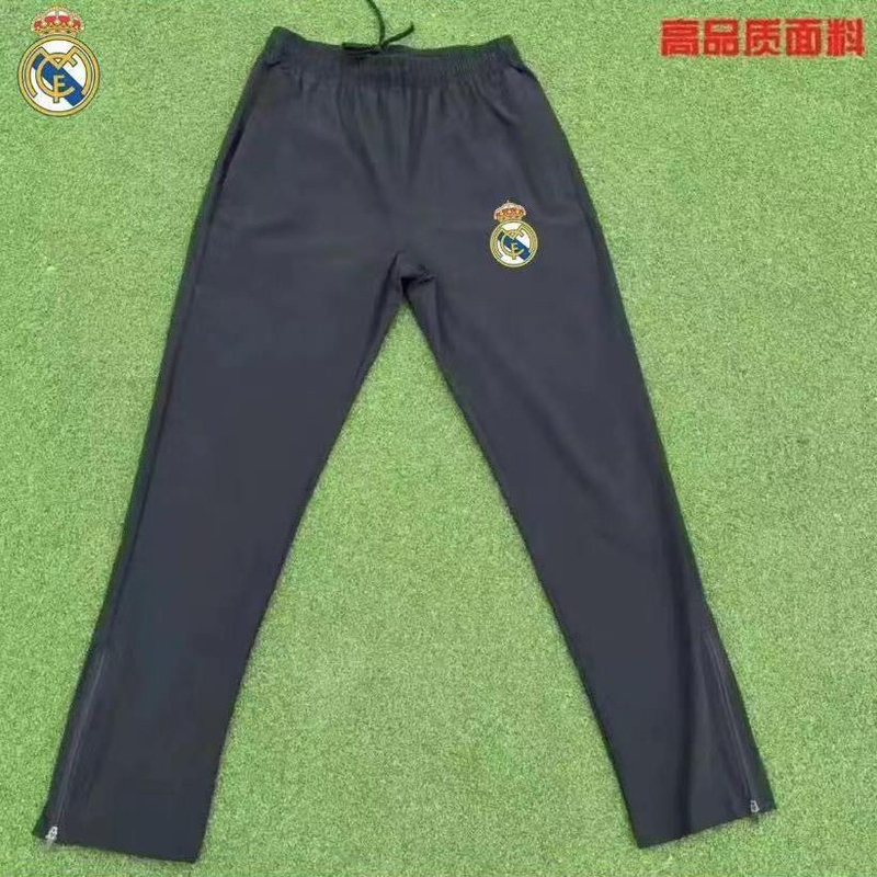 Real Madrid Football Training Pants Men's Spring and Autumn Quick-Drying Running Fitness Loose Zipper Pants Barcelona Manchester City Chelsea