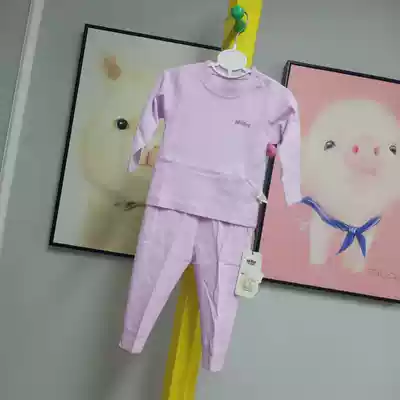 Pure cotton double-sided round neck shoulder open suit 72030A A3