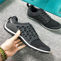 Original single foreign trade mens shoes sports casual shoes light shock absorption jogging outdoor hiking soft bottom breathable shoes