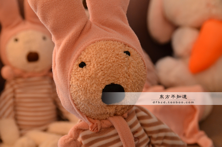 Dễ thương Cap Bunny Sucre Rabbit Doll Đồ chơi sang trọng Baby Doll Ragdoll Quà tặng sinh nhật cho trẻ em - Đồ chơi mềm đồ chơi cho bé 4 tuổi