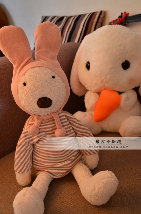 Dễ thương Cap Bunny Sucre Rabbit Doll Đồ chơi sang trọng Baby Doll Ragdoll Quà tặng sinh nhật cho trẻ em - Đồ chơi mềm đồ chơi cho bé 4 tuổi