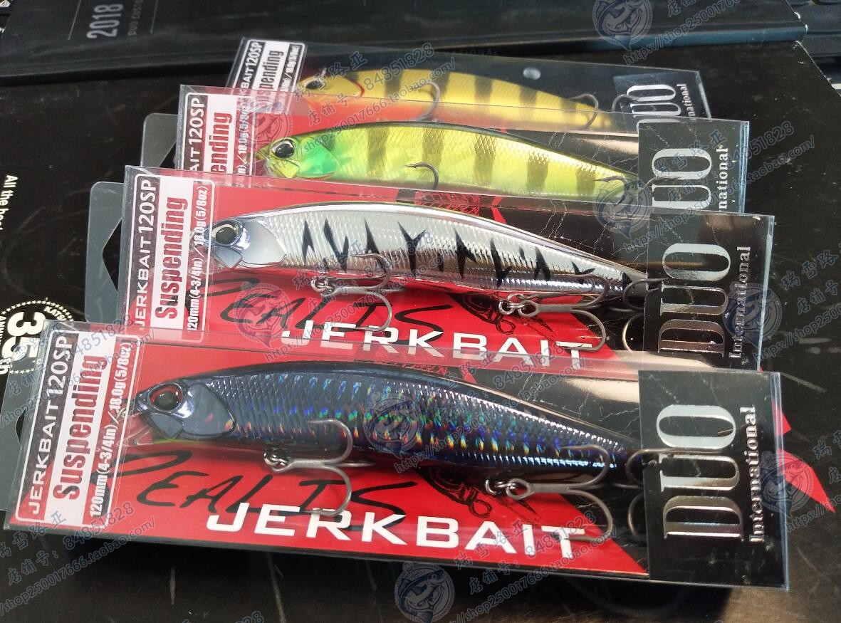 Japan's DUO REALIS JERKBAIT 120SP suspension pumping stop Mino 18g fish perch Lua bait