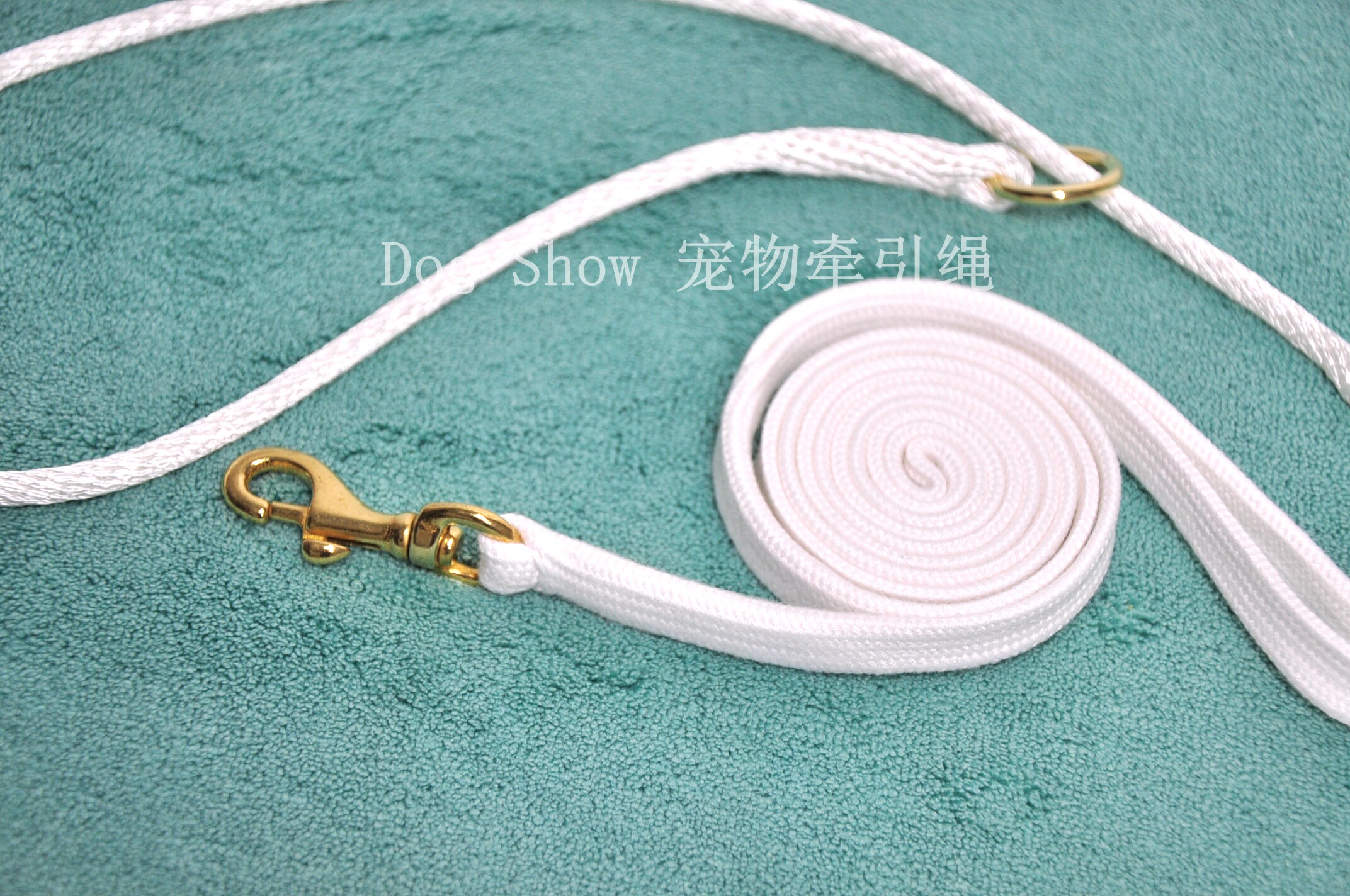 Import professional race traction rope P chain 5mm round + flat 10mm cotton quality dog training traction belt suit