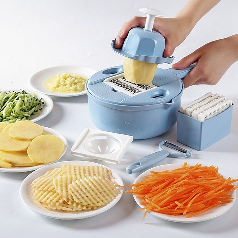 Multifunctional vegetable cutting kitchen supplies artifact household potato shredder shredding radish shredding slicing flower cutter
