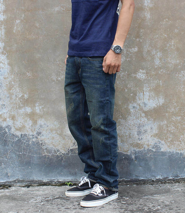 Jeans pour adolescent droite en vrac en coton pour Quatre saisons - Ref 1461311 Image 74