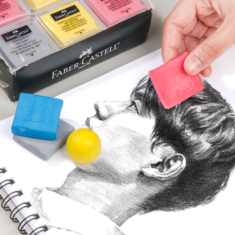 German Glow Berggia Plastic Erasers Professional Sketching Painting Fine Art Exclusive Plastic Rubber Clay Soft Vegetarian Students Erasable Erasable silk Elephant leather Like a leather polished fine art