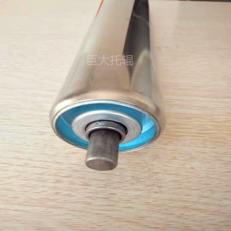 Galvanized powerless roller wire carrier roller conveyor belt diameter 38 assembly line main transmission electric galvanized roller carrier roller-Taobao