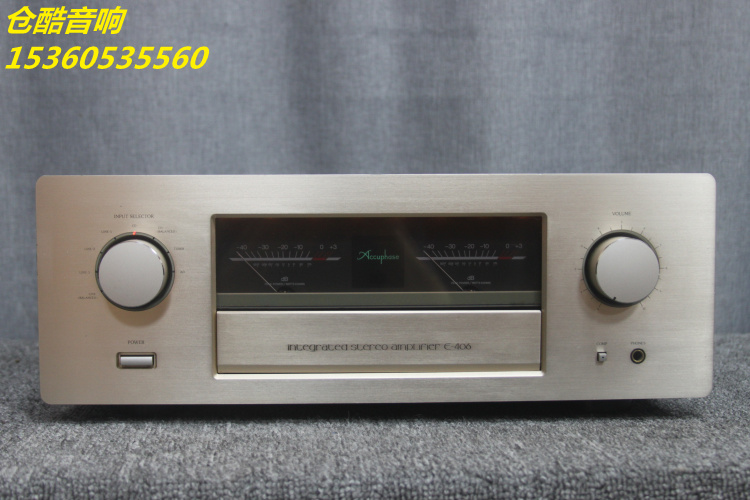 Color new net original Japanese imported Accuphase golden throat E-406 original remote control fever power amplifier