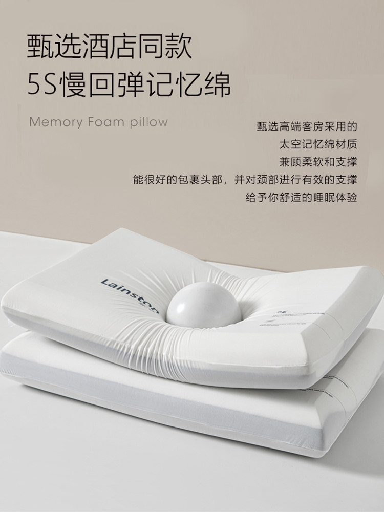 Slow Rebound Memory Foam Pillow, Hotel-Style Pillow Core, 2025 New Model, Ultra-Soft, Neck Protection, Sleep Aid, Special Pillow for Men
