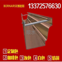 Pure copper high-end eaves sink Pure copper brushed old gutter eaves gutter Eaves gutter drainage trough rainwater trough downspout